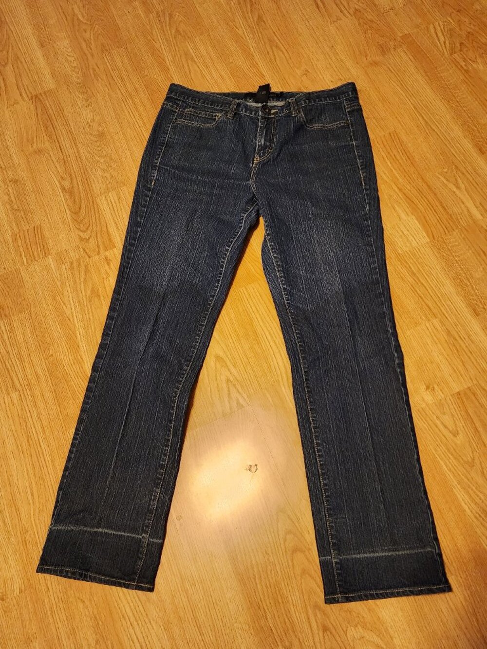 Calvin Klein Women's Skinny 5-Pocket Jeans Mid Rise sz 31/12 dark wash